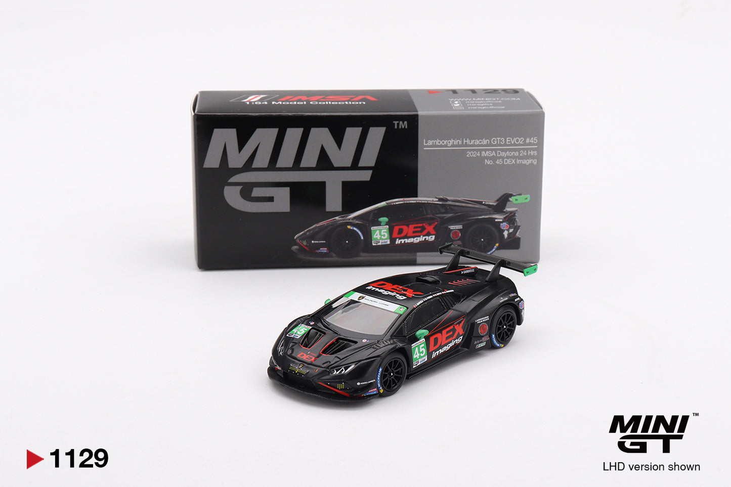 #1129 - Lamborghini Huracán GT3 EVO2 #45 No. 45 DEX Imaging  2024 IMSA Daytona 24 Hrs