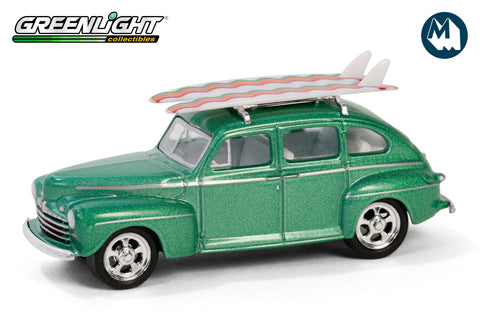 1946 Ford Fordor Super Deluxe with Roof Rack and Surfboards