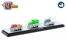 M2 Auto-Haulers 81 - 1960 VW Single Cab Truck, 1960 VW Single Cab Truck w/Canvas Top, & 1960 VW Single Cab Tow Truck "Mooneyes"