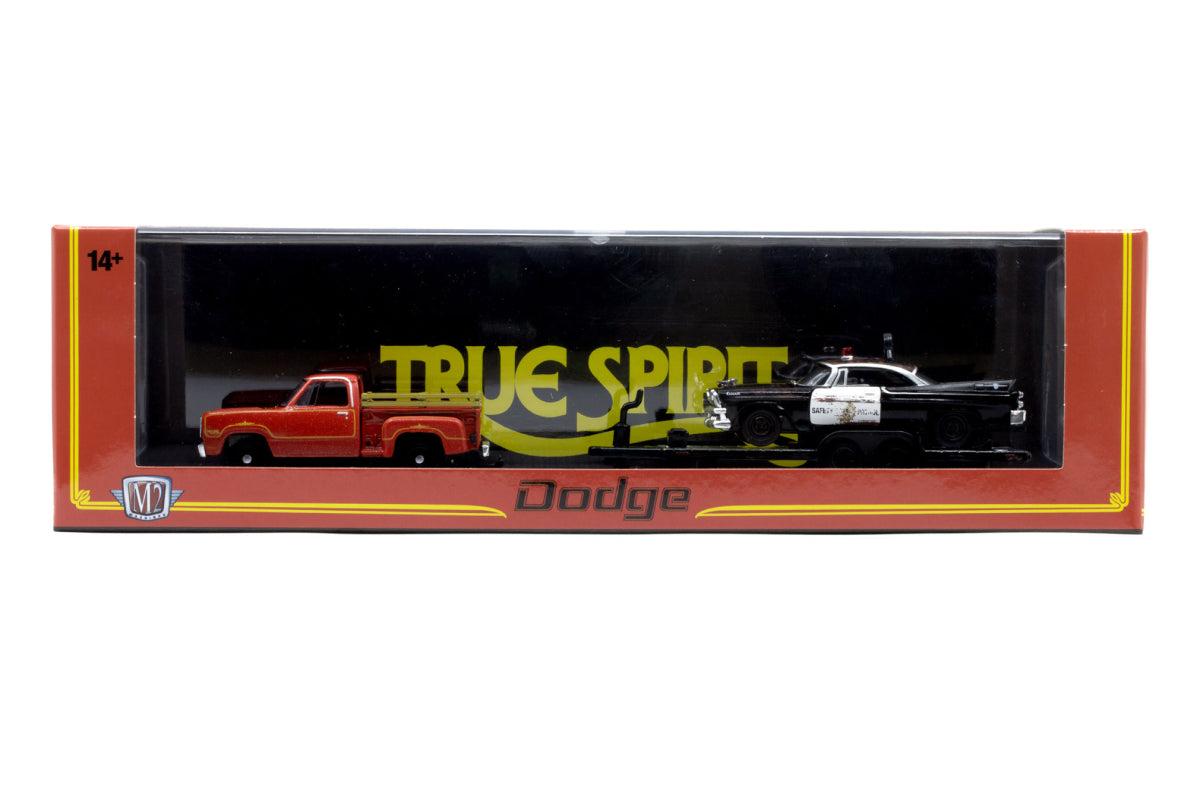 M2 Auto-Haulers 89 - 1978 Dodge True Spirit & 1957 Dodge Coronet Police Car D500
