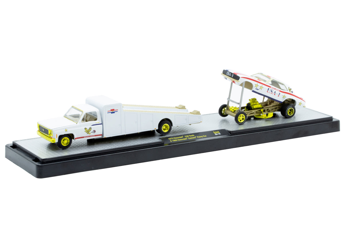 M2 Auto-Haulers S44 - 1973 Chevrolet Truck & 1969 Chevrolet Camaro Funny Car
