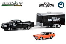 Graveyard Carz / 2022 Ram 2500 with 1970 Plymouth ‘Cuda 340 in Enclosed Car Hauler