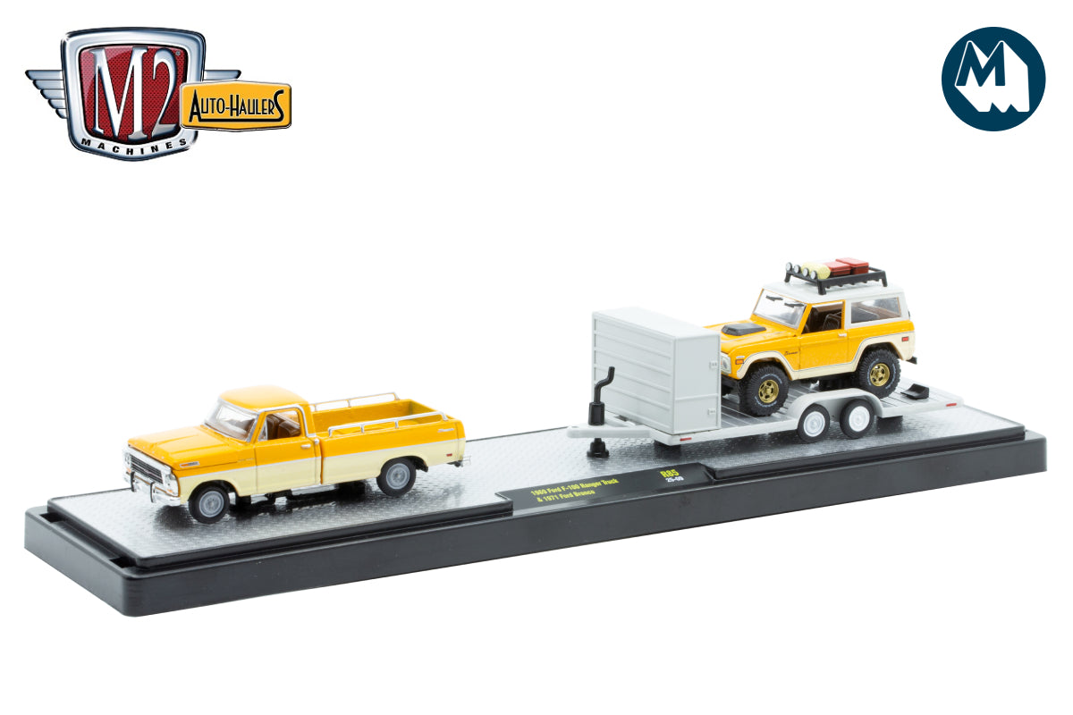 M2 Auto-Haulers 85 - 1969 Ford F-100 Ranger Truck & 1971 Ford Bronco