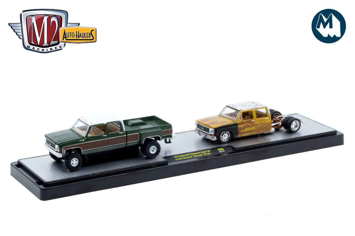 M2 Auto-Haulers 90 - 1973 Chevrolet Cheyenne Super 30 & 1975 Chevrolet Silverado 30 4X4