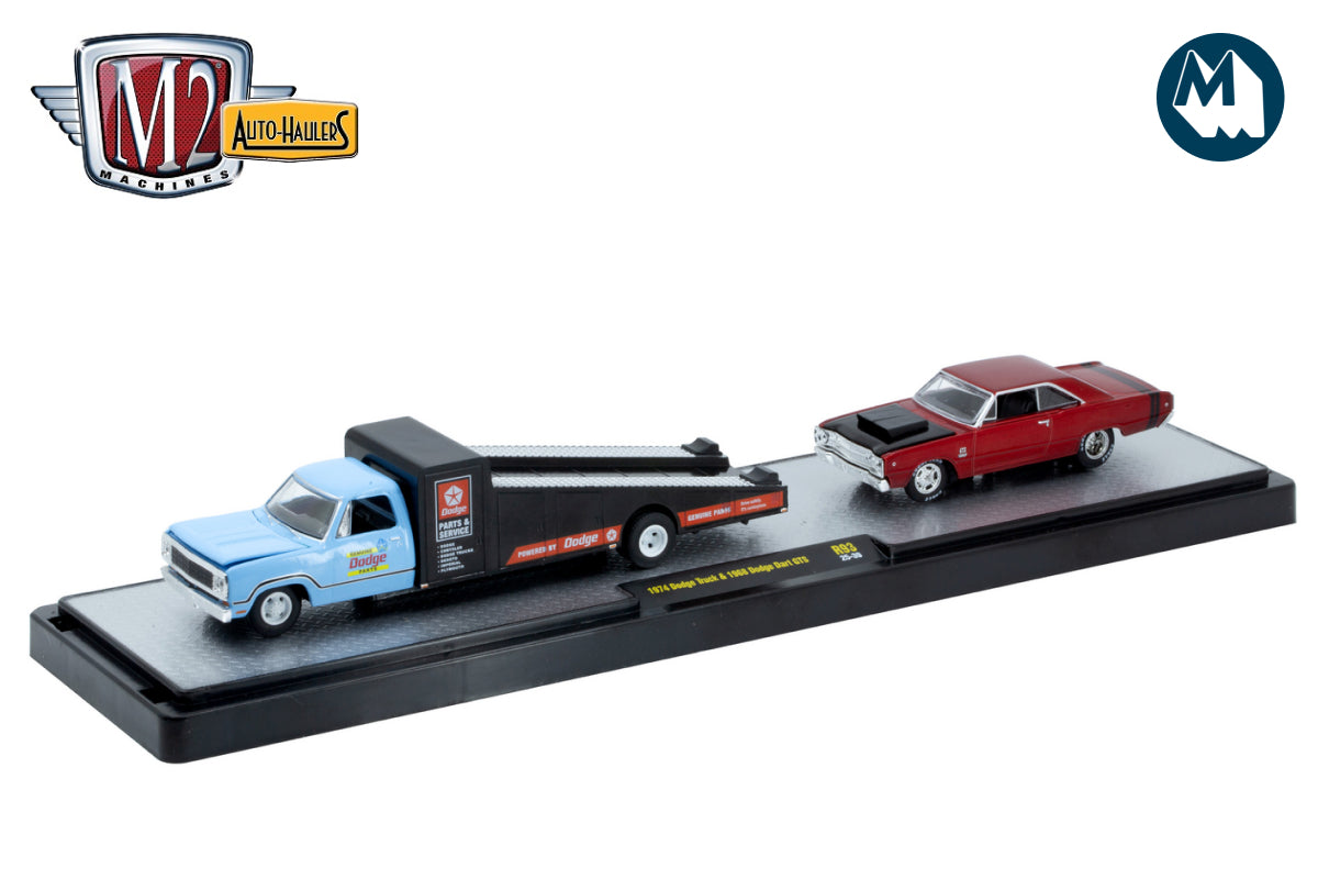 M2 Auto-Haulers 93 - 1974 Dodge Truck & 1968 Dodge Dart GTS