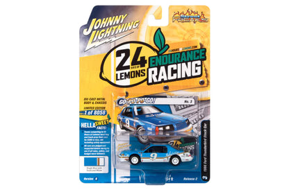 1986 Ford Thunderbird Stock Car / 24hrs of LeMons (Bright Blue w/White & Gold Stripes)