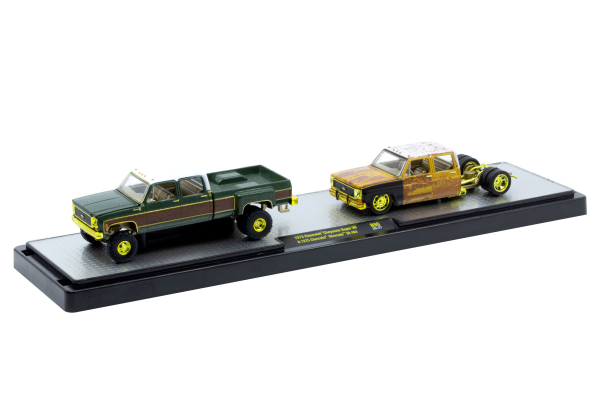 M2 Auto-Haulers 90 - 1973 Chevrolet Cheyenne Super 30 & 1975 Chevrolet Silverado 30 4X4
