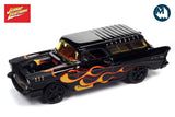 1957 Chevrolet Nomad / Black with Flames (Gloss Black with Flat Black Front & Flames)