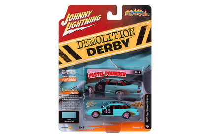 1997 Ford Crown Victoria / Demolition Derby (Light Teal w/Derby Graphics)