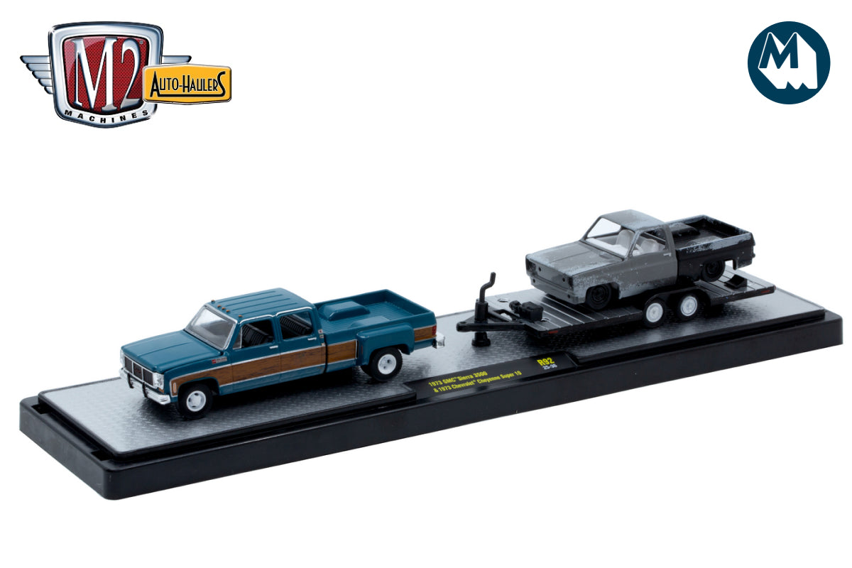M2 Auto-Haulers 92 - 1973 GMC Sierra 3500 & 1973 Chevrolet Cheyenne Super 10
