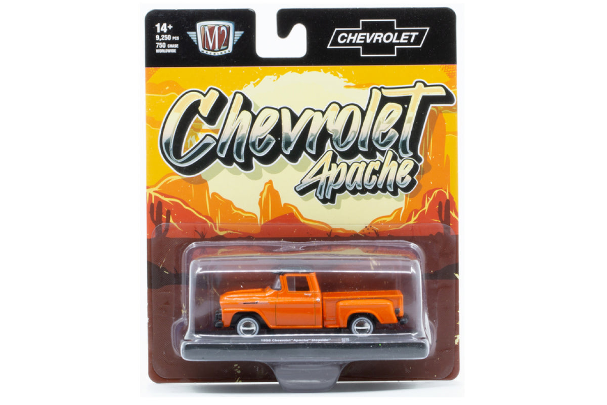 M2 Drivers 130 - 1958 Chevrolet Apache Stepside (Orange)