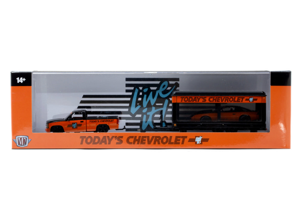 M2 Auto-Haulers 93 - 1992 Chevrolet C1500 SS454 & 1985 Chevrolet Camaro IROC-Z