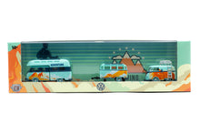 M2 Auto-Haulers 85 - 1959 VW Double Cab Truck USA Model & 1960 VW Delivery Van & Trailer