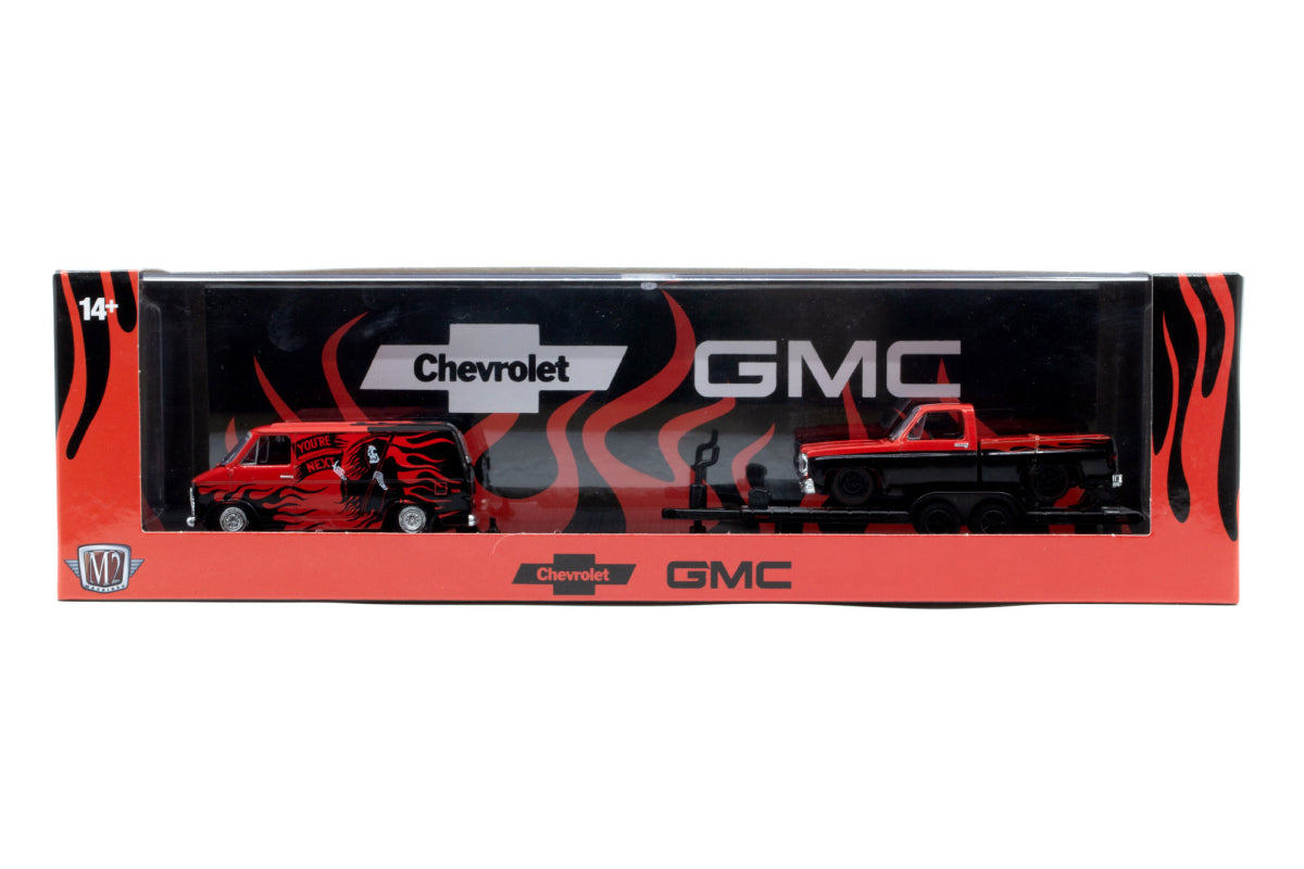 M2 Auto-Haulers 84 - 1973 Chevrolet Van G10 & 1976 GMC Sierra Grande 15 - Custom.