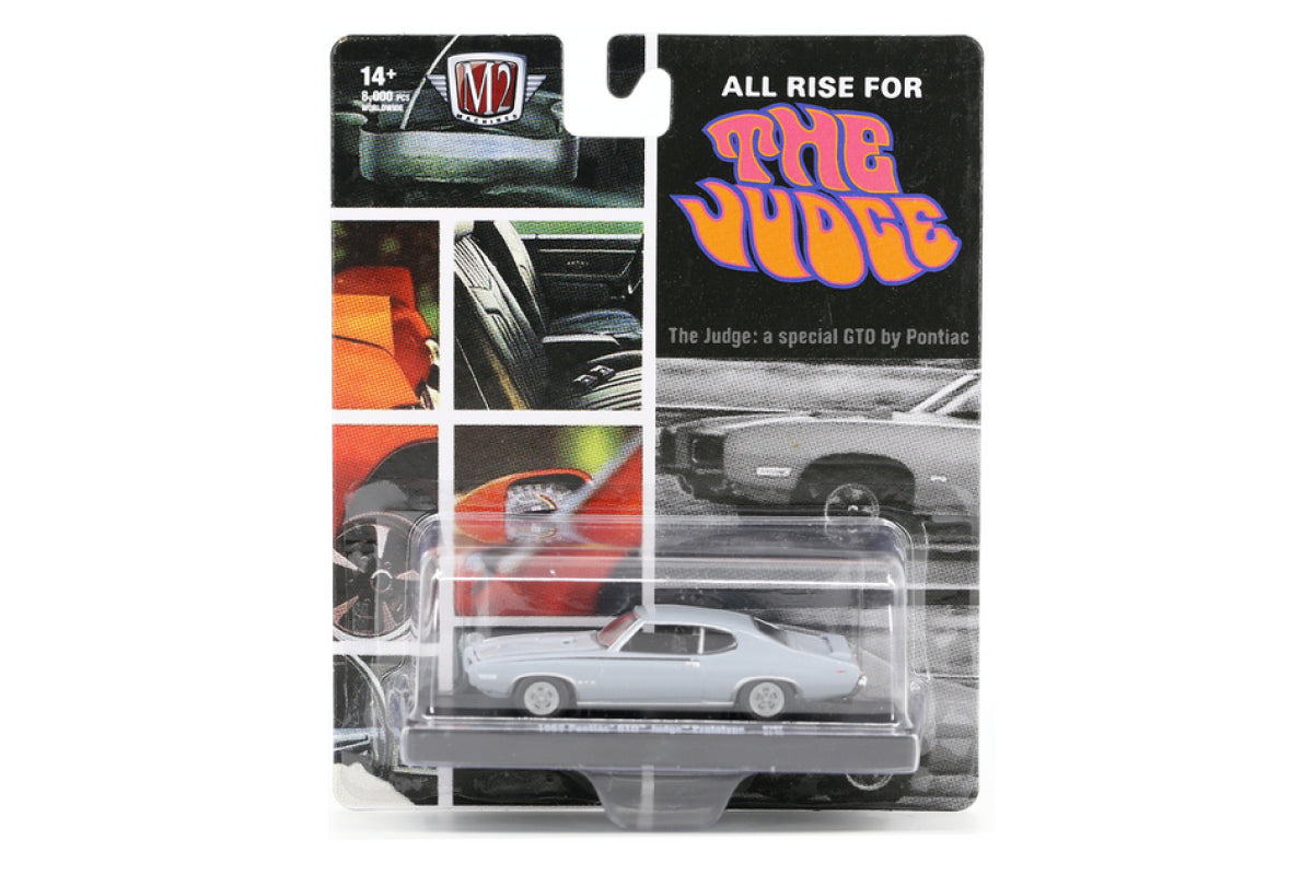 JOHNNY LIGHTNING MUSCLE Cars USA 1969 GTO Judge vert citron moulé sous JOHNNY LIGHTNING MUSCLE Cars USA 1969 GTO Judge vert citron moulé sous