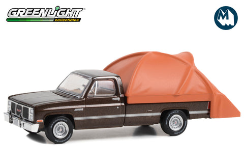 1986 GMC Sierra Classic 1500 - Dark Brown Metallic with Modern Truck Bed Tent