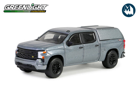 2023 Chevrolet Silverado 1500 Custom With Camper Shell (Sterling Gray Metallic)