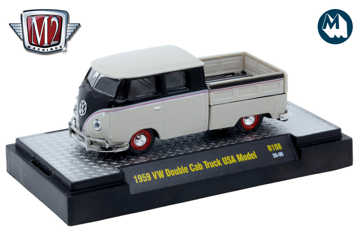 M2 Auto-Thentics 108 - 1959 VW Double Cab Truck USA Model