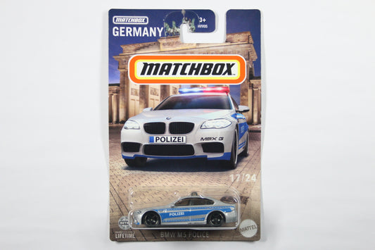 [Damaged] Matchbox "European Streets" 2024 #17 - BMW M5 Police