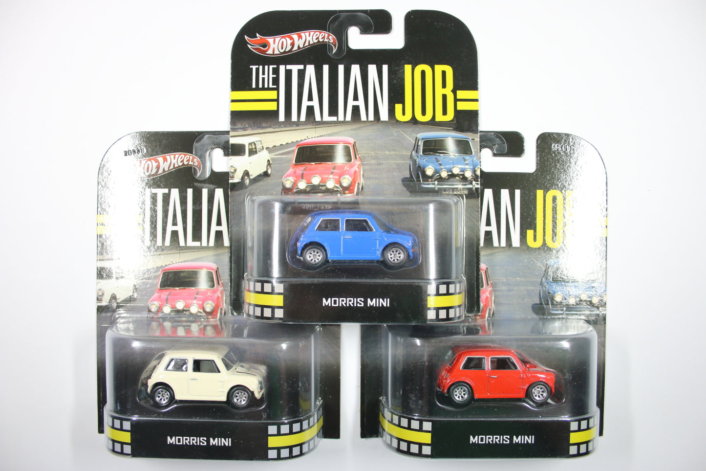 [Pre-owned] Hot Wheels Retro Entertainment 2013 Mix 5, 6 & 7 / 3 x Morris Mini - The Italian Job