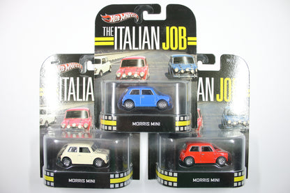 [Pre-owned] Hot Wheels Retro Entertainment 2013 Mix 5, 6 & 7 / 3 x Morris Mini - The Italian Job