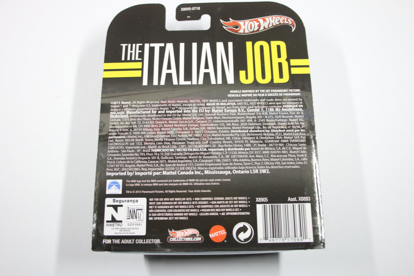 [Pre-owned] Hot Wheels Retro Entertainment 2013 Mix 5, 6 & 7 / 3 x Morris Mini - The Italian Job