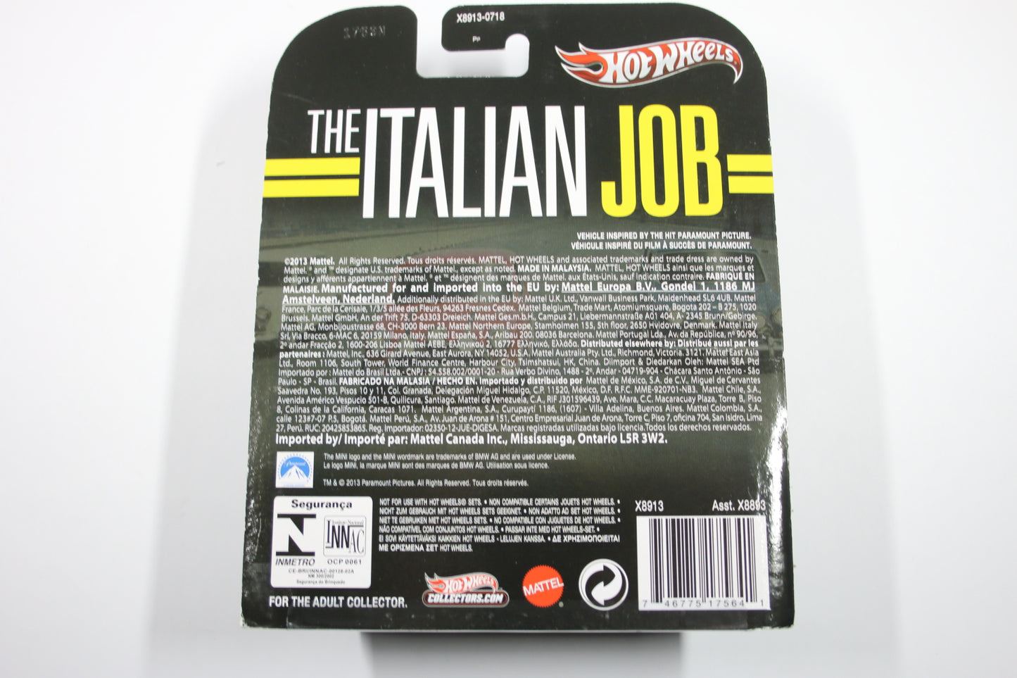 [Pre-owned] Hot Wheels Retro Entertainment 2013 Mix 5, 6 & 7 / 3 x Morris Mini - The Italian Job