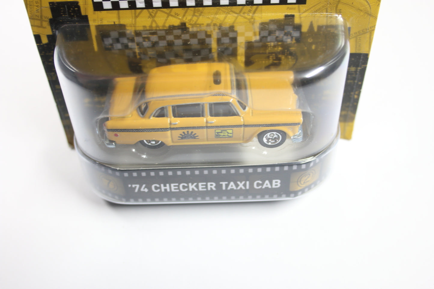 [Pre-owned] Hot Wheels Retro Entertainment 2015 Mix 3 / '74 Checker Taxi Cab - Taxi