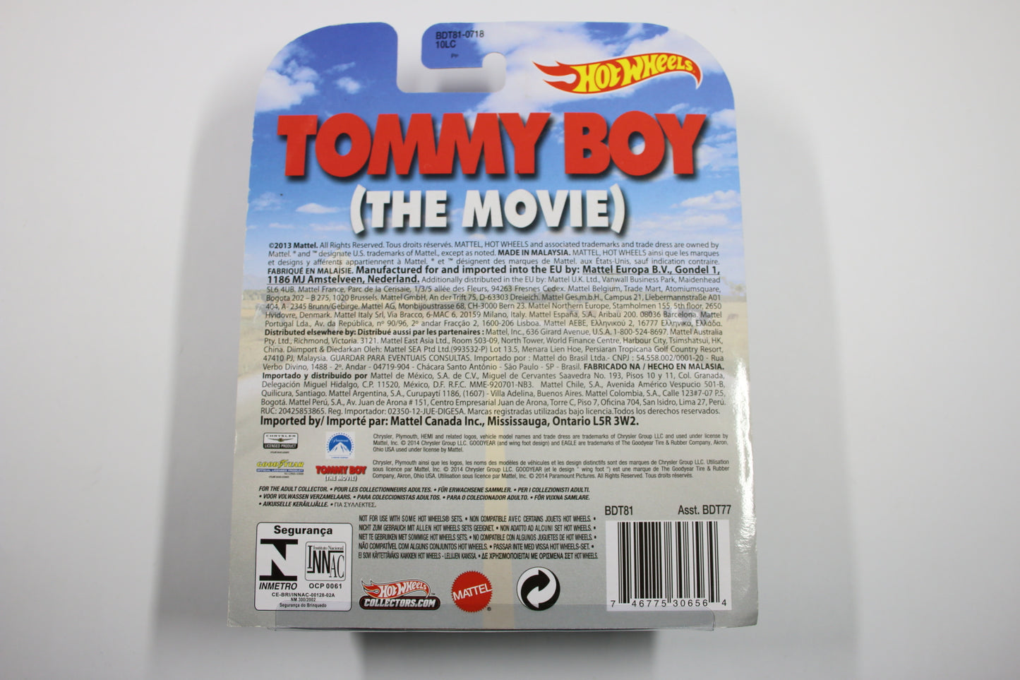 [Pre-owned] Hot Wheels Retro Entertainment 2014 Mix 4 / '67 Plymouth Belvedere GTX - Tommy Boy