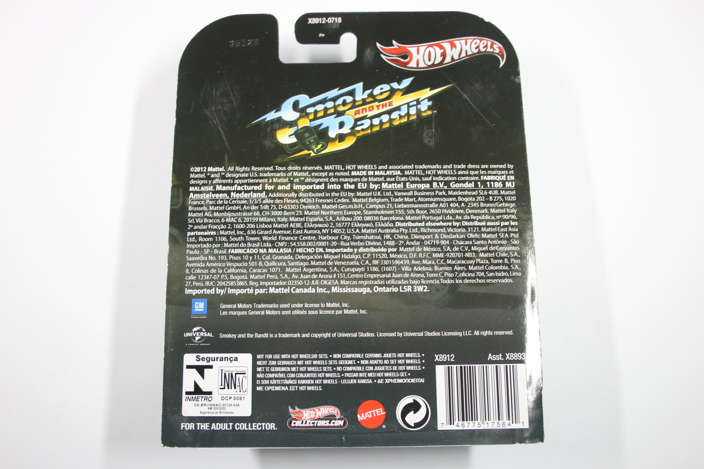 [Pre-owned] Hot Wheels Retro Entertainment 2013 Mix 2 / '77 Pontiac Firebird - Smokey and the Bandit
