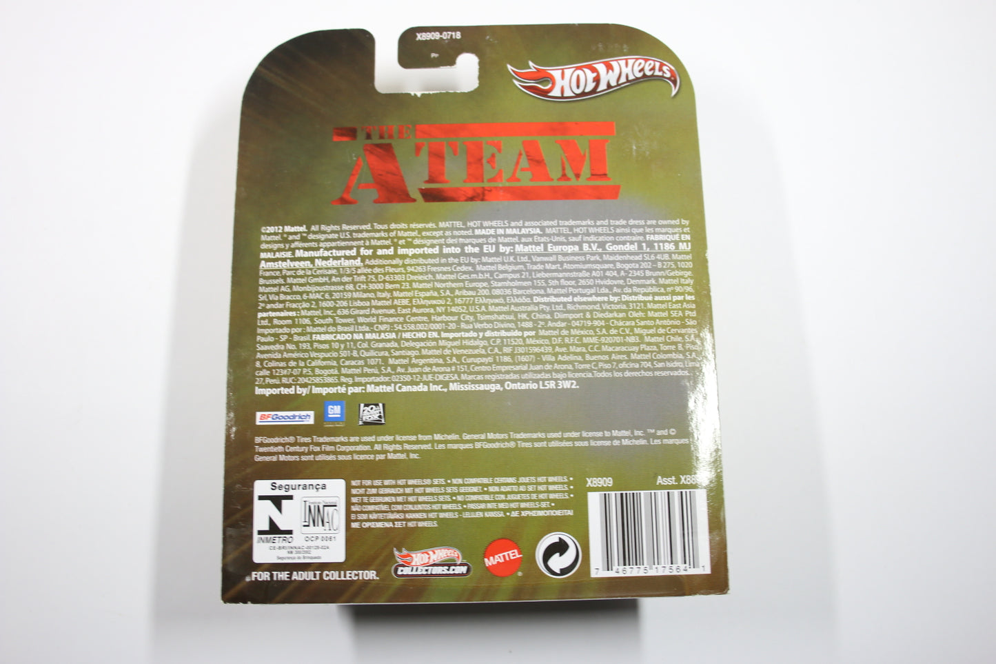 [Pre-owned] Hot Wheels Retro Entertainment 2013 Mix 2 / Custom GMC Panel Van - The A-Team