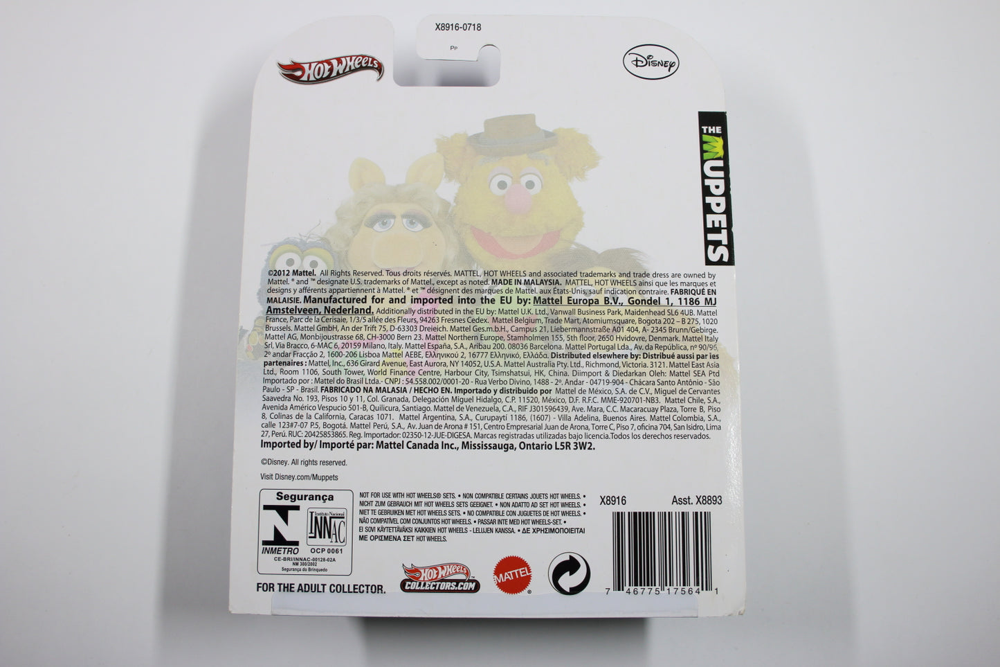 [Pre-owned] Hot Wheels Retro Entertainment 2013 Mix 2 / School Bus - The Muppets
