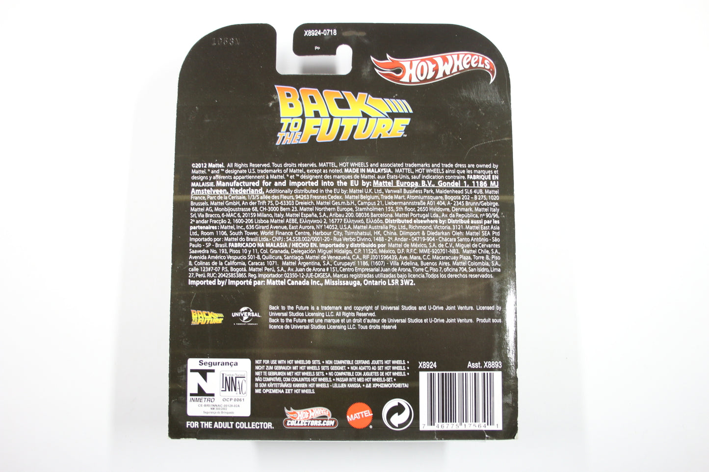[Pre-owned] Hot Wheels Retro Entertainment 2013 Mix 3 / Back to the Future Time Machine - Back to the Future