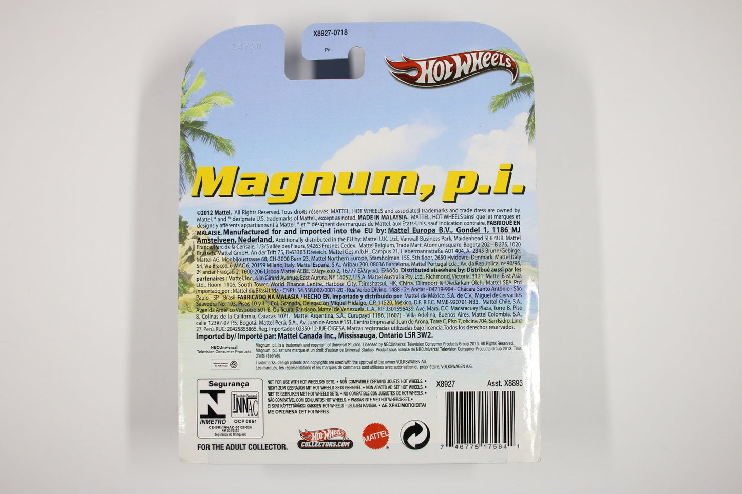 [Pre-owned] Hot Wheels Retro Entertainment 2013 Mix 5 / Volkswagen Sunagon - Magnum, P.I.