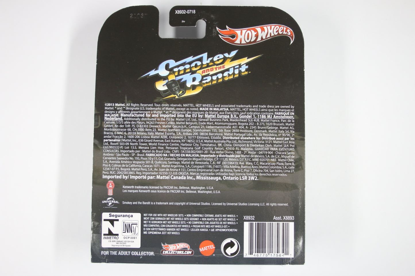 [Pre-owned] Hot Wheels Retro Entertainment 2013 Mix 7 / '75 Kenworth W900 - Smokey and the Bandit