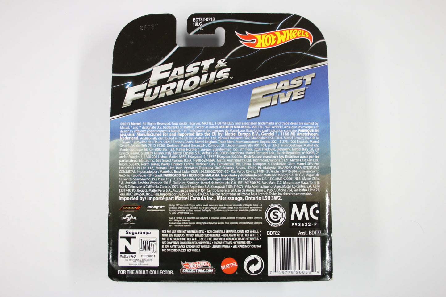 [Pre-owned] Hot Wheels Retro Entertainment 2014 Mix 1 / '08 Dodge Challenger SRT8 - Fast Five