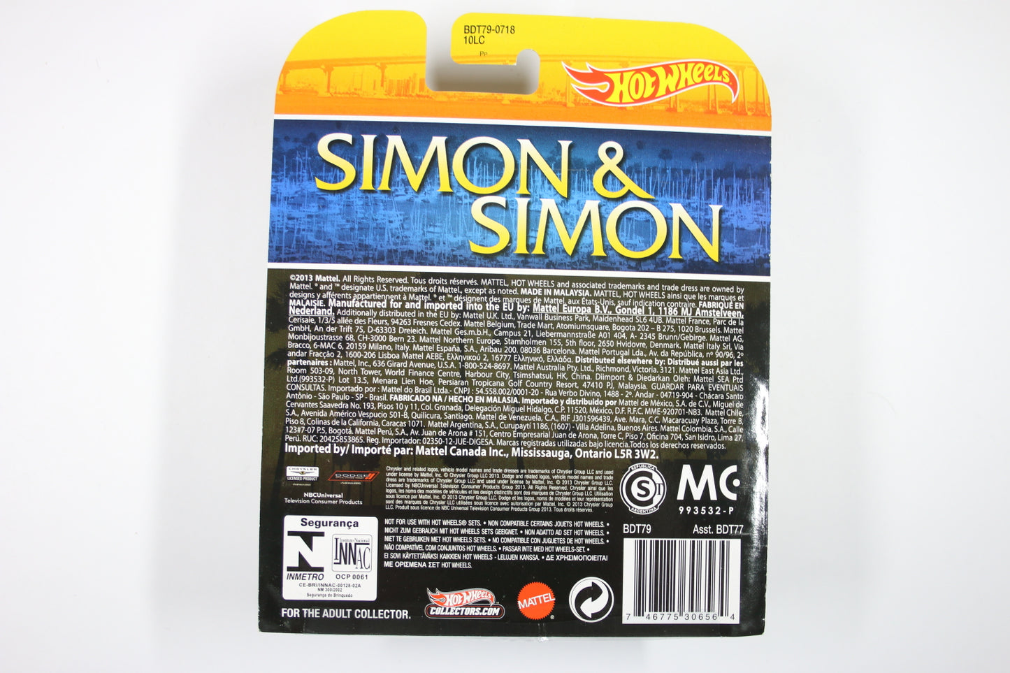 [Pre-owned] Hot Wheels Retro Entertainment 2014 Mix 1 / 1980 Dodge Macho Power Wagon - Simon & Simon