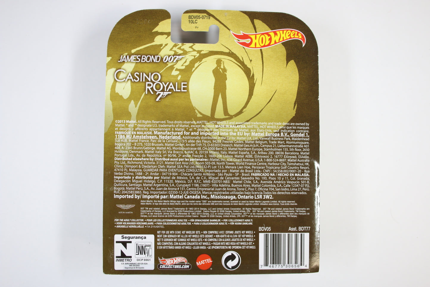 [Pre-owned] Hot Wheels Retro Entertainment 2014 Mix 4 / Aston Martin DBS - Casino Royale