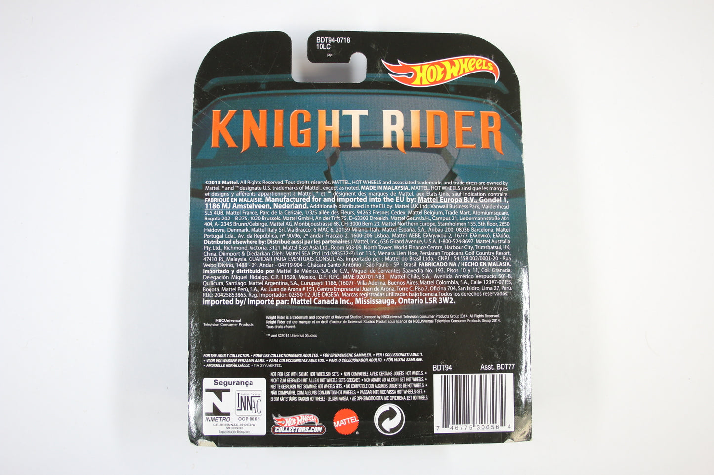 [Pre-owned] Hot Wheels Retro Entertainment 2014 Mix 4 / K.I.T.T. Super Pursuit Mode - Knight Rider