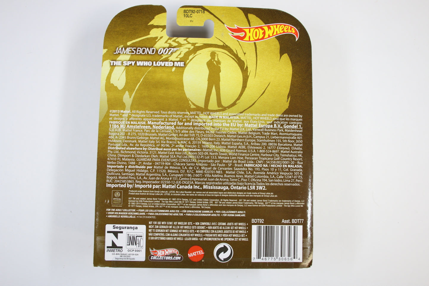 [Pre-owned] Hot Wheels Retro Entertainment 2014 Mix 5 / Lotus Esprit S1	- The Spy Who Loved Me