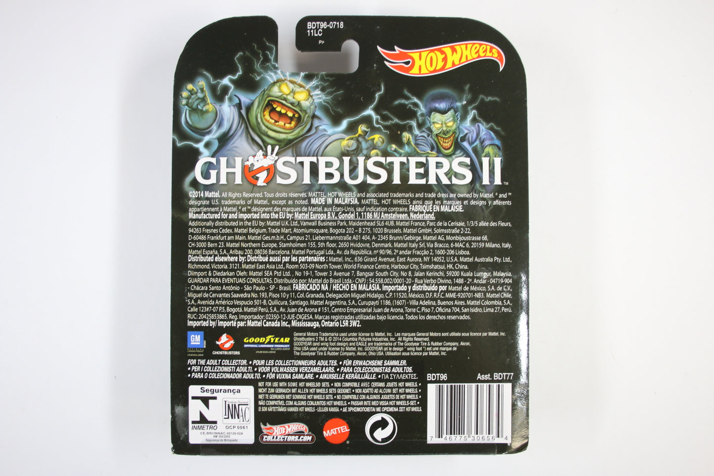 [Pre-owned] Hot Wheels Retro Entertainment 2014 Mix 6 / Ecto 1A - Ghostbusters II