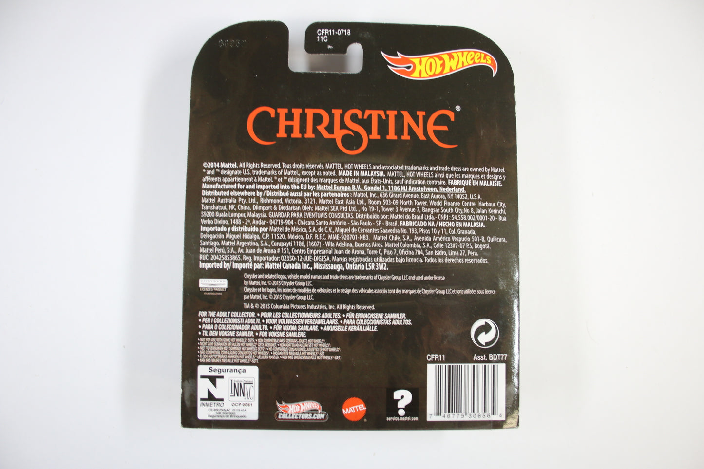 [Pre-owned] Hot Wheels Retro Entertainment 2015 Mix 1 / '58 Plymouth - Christine
