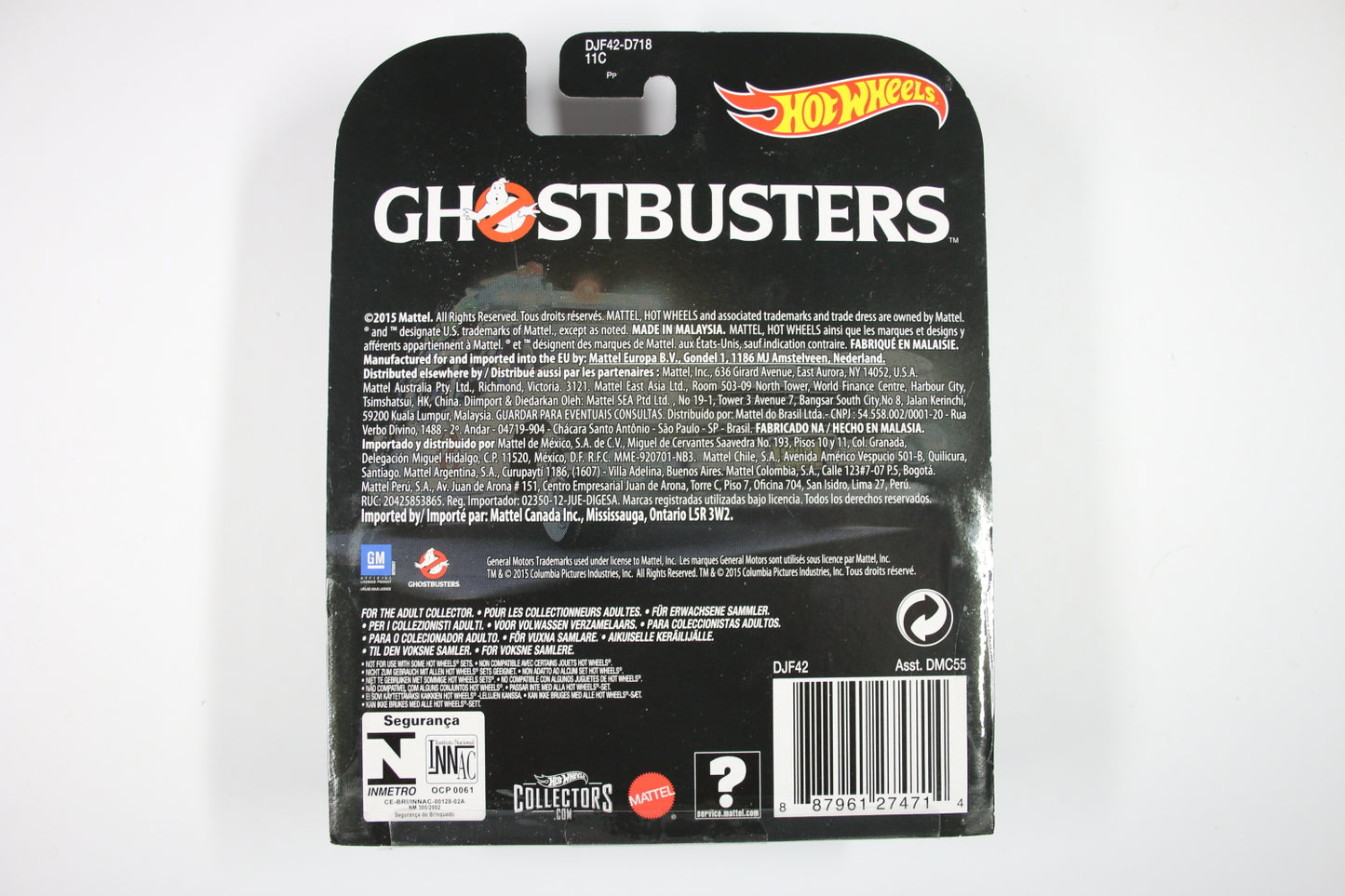 [Pre-owned] Hot Wheels Retro Entertainment 2016 Mix 1 / Ghostbusters Ecto-1 - Ghostbusters