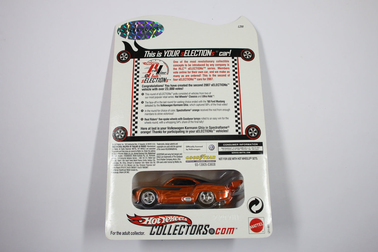 Hot Wheels Red Line Club sELECTIONs Series (2007