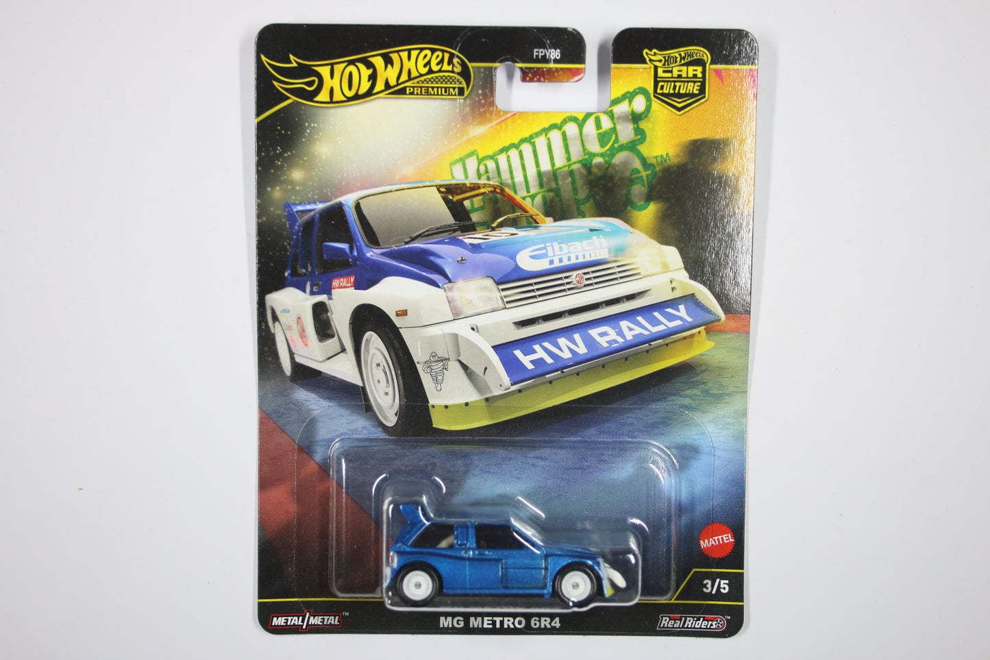Hot Wheels Car Culture 2025 Mix 1 Hammer Drop / #3 - MG Metro 6R4 [Error]