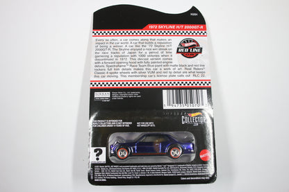 Hot Wheels Red Line Club Membership Car (2022) - 1972 Skyline H/T 2000GT-R (Spectraflame Race Team Blue) [Pre-owned]