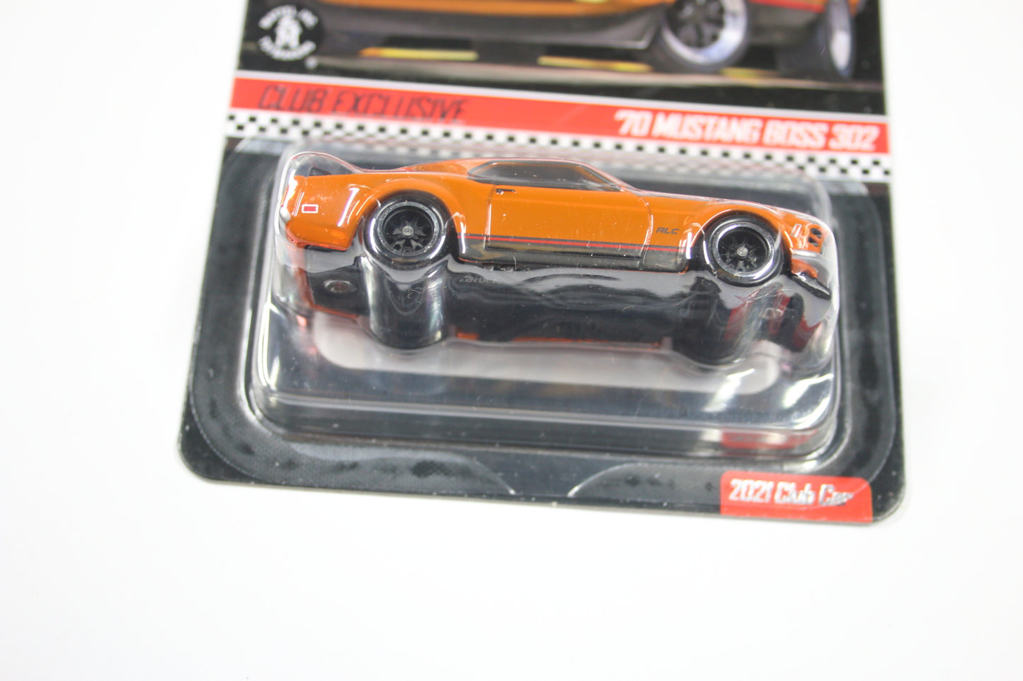 Hot Wheels Red Line Club Membership Car (2021) - '70 Ford Mustang Boss 302 (Spectraflame Bright Orange) [Pre-owned]