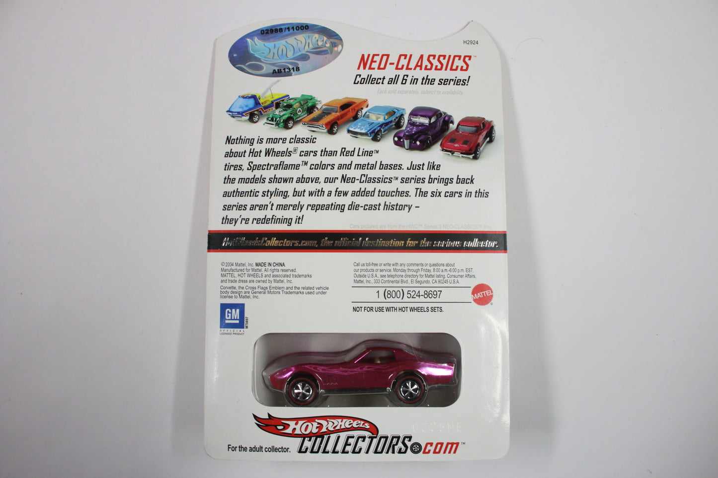Hot Wheels HWC Series 4 (2005) - Neo-Classics / Custom Corvette (Spectraflame Pink) [Pre-owned]