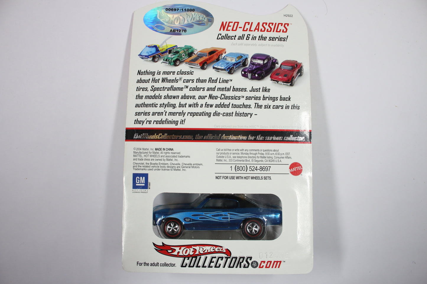 Hot Wheels HWC Series 4 (2005) - Neo-Classics / 1970 Chevelle SS (Spectraflame Ice Blue) [Pre-owned]