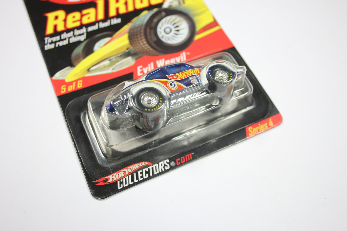 Hot Wheels HWC Series 4 (2005) - Real Riders / Evil Weevil (Spectraflame Race Team Blue) [Pre-owned]